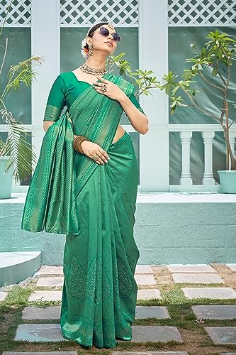 Image of Glory Sarees Women's Banarasi Silk Saree With Blouse Piece (Premium Silk107 Parent)