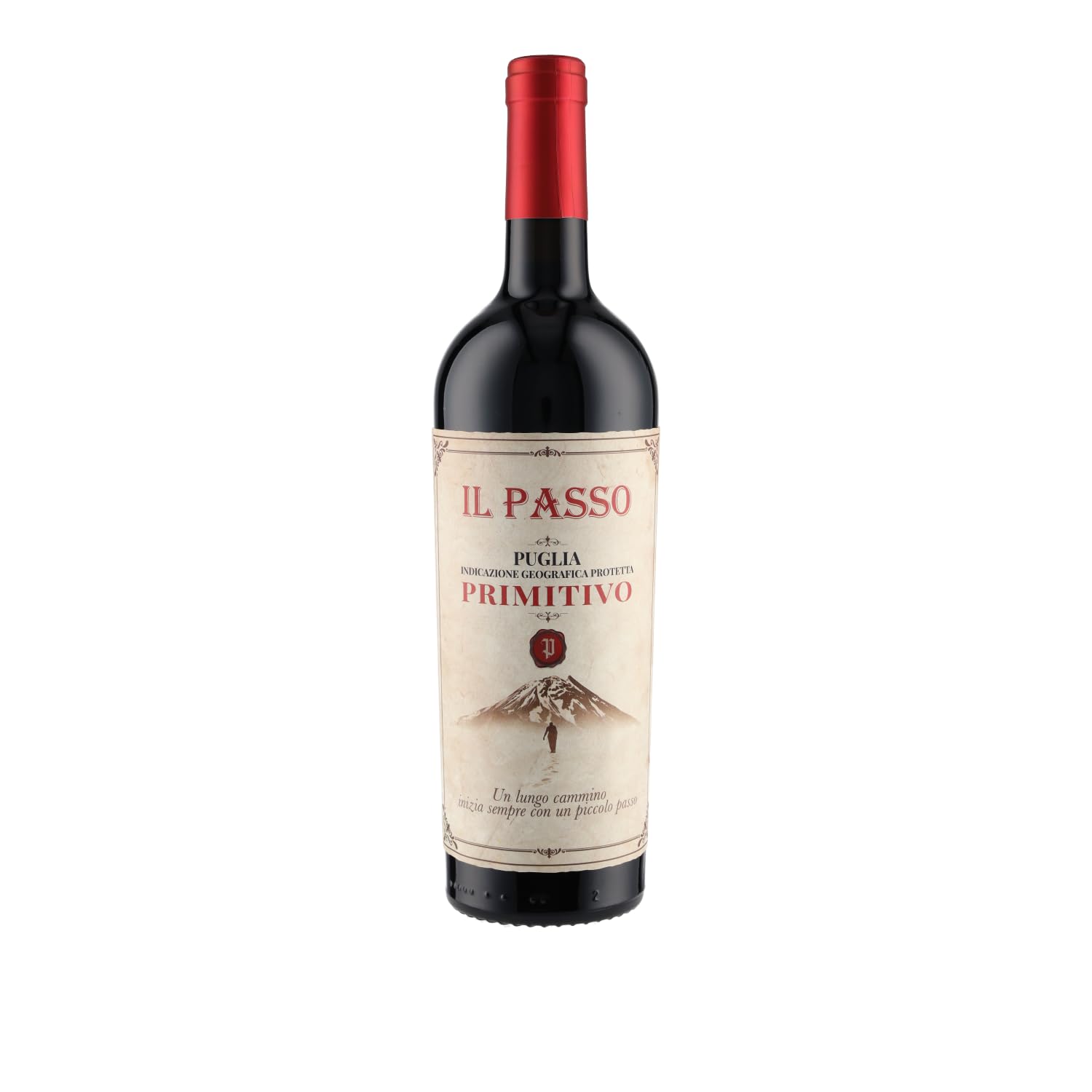 Farnese Vini Primitivo Il Passo Puglia IGT 2022 – Rotwein aus Italien (Apulien), trocken, fruchtig & würzig – vollmundiger Wein mit Aromen dunkler Beeren & Kräuter – 0,75l