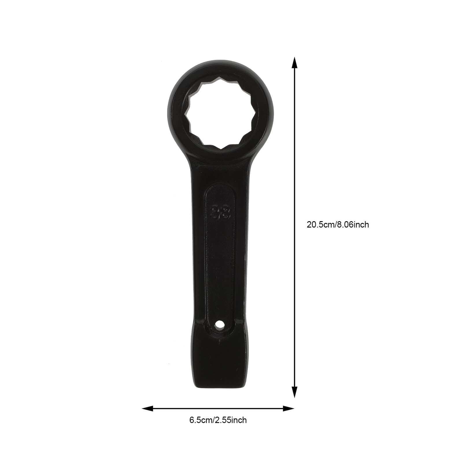 Chiave a Stella a Percussione Pesante 38mm in Acciaio Nera