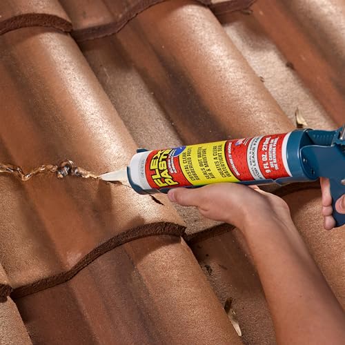 Image of Flex Paste, Waterproof Paintable Putty, Spackle Sealant, Fill Gaps Cracks Holes - Block Out Water and Air - UV Resistant - Walls, Drywall, EPDM, Concrete, Roof, RV Repairs, Clear, Cartridge