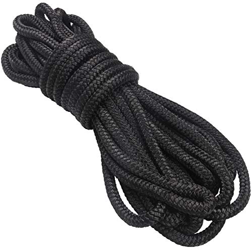 1pcs 16m 16mm Cuerda de amarre trenzada de nylon para barcos Dockline sólido trenzado doble Línea de anclaje fuerte Accesorios para barcos Línea de remolque para barcos Cuerda para exteriores