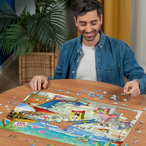 Ravensburger Spongebob Squarepants - Beach Fun at the Goo Lagoon - Rompecabezas de 1000 Piezas para Adultos miniatura 4