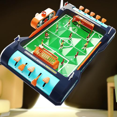 Tyinerc Tischfußballbrettspiel, Fußball -Tischspiel | Fußball -Tischplattenfamilienbrettspiel | Indoor -Sport -Bildungspulenspielzeug, Fußball -Set mit Score Keeper für Kinder Erwachsene zu Hause, – Bild 4