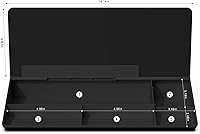 Vista 79 de TOWON Desktop Glass Whiteboard with Basic Calculator, 12 Digit LCD Display, Desk Organizers with Accessories for Office, Home, School Supplies