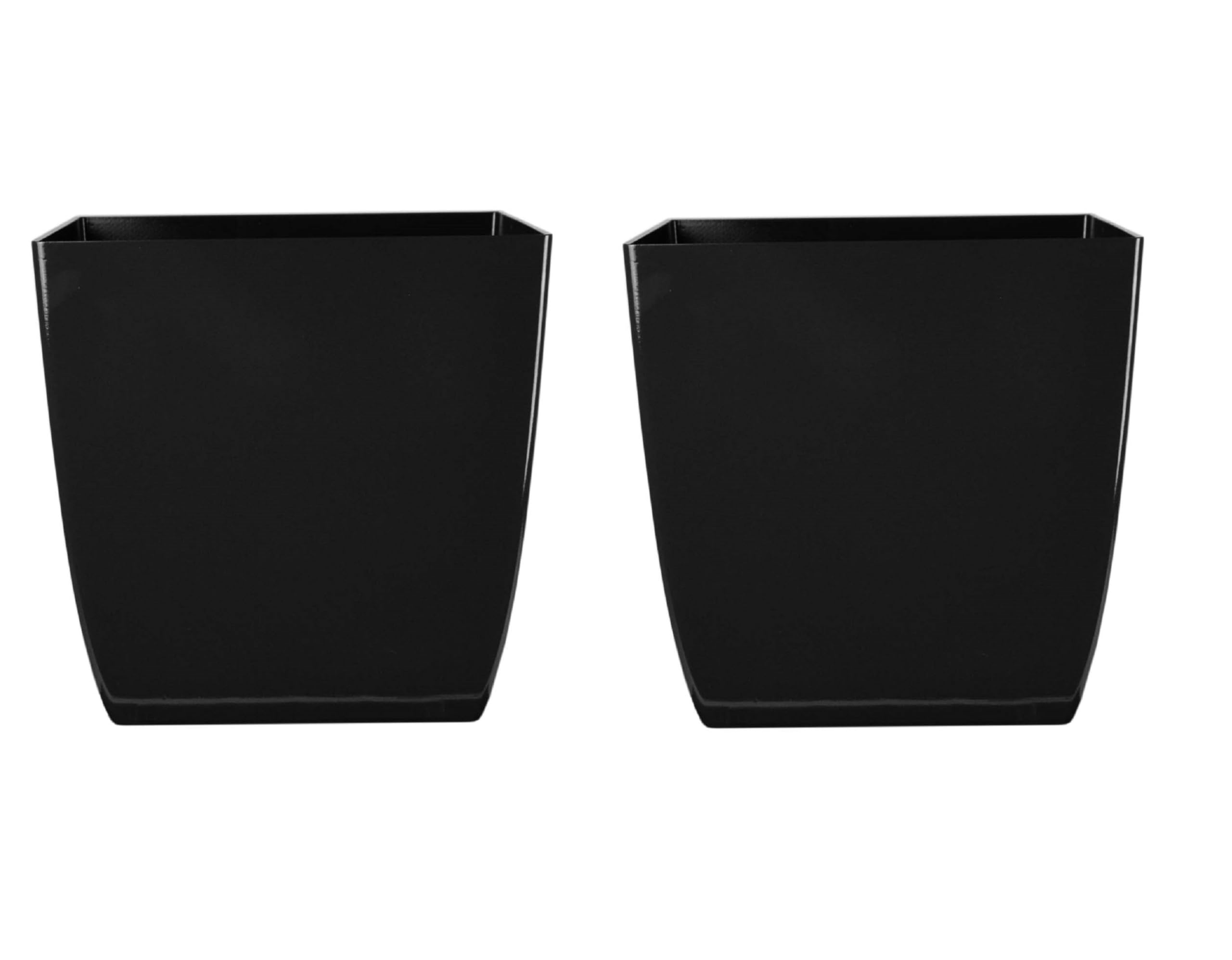 The HC Companies Aria Self Watering Square Plant Pot w/Drainage - Planters for Outdoor Plants & Indoor Plants - Lightweight & UV-Resistant Plastic