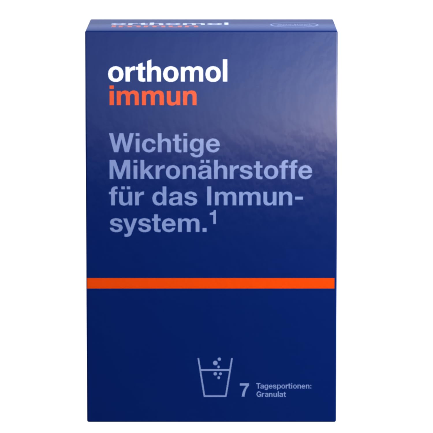 Orthomol Immun Granulat: 25 wichtige Nährstoffe zur Unterstützung des Immunsystems*, u. a. mit Vitamin C, Vitamin D und Zink als Beitrag zu einer normalen Funktion des Immunsystems, 7 Tagesportionen