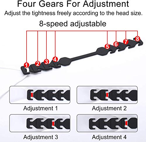 Mask Extender Strap, Motoba Mask Holder To Protect Ears Universal Size Mask Strap Extender For Face Mask Behind Head Strap Adjustable Ear Protectors For Masks For Adults And Kids (Black 5Pcs) #TOP2