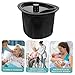 minkissy 1set Elderly and Pregnant Women Toilet Bucket Potty Chair Lid Plastic Bedside Commode for Adults and Seniors Easy to Pot Convenient Bathroom Accessory