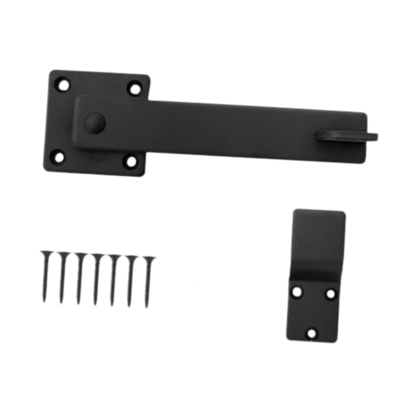 Flip Fence Farm Gate Latch Set Multipurpose Sturdy Matte Black Length 15.2cm|Home & Garden |1 Flip Gate Latch Kit-image-22