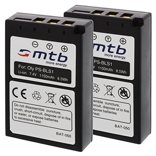 2x Batterie BLS-1 per Olympus E-400 E-410 E-420