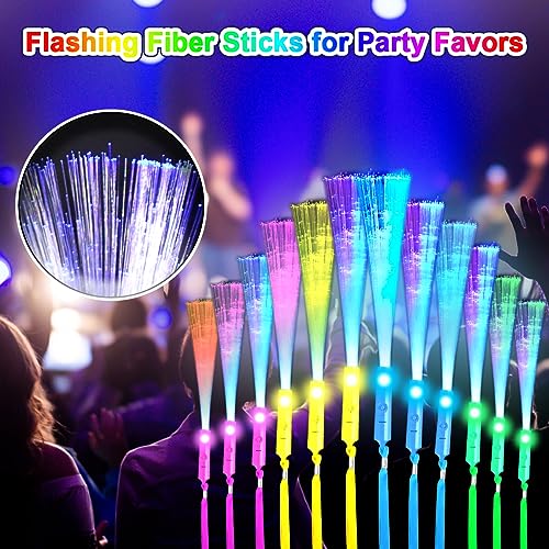 Bacchetta in Fibra Ottica a LED, 24 Pezzi