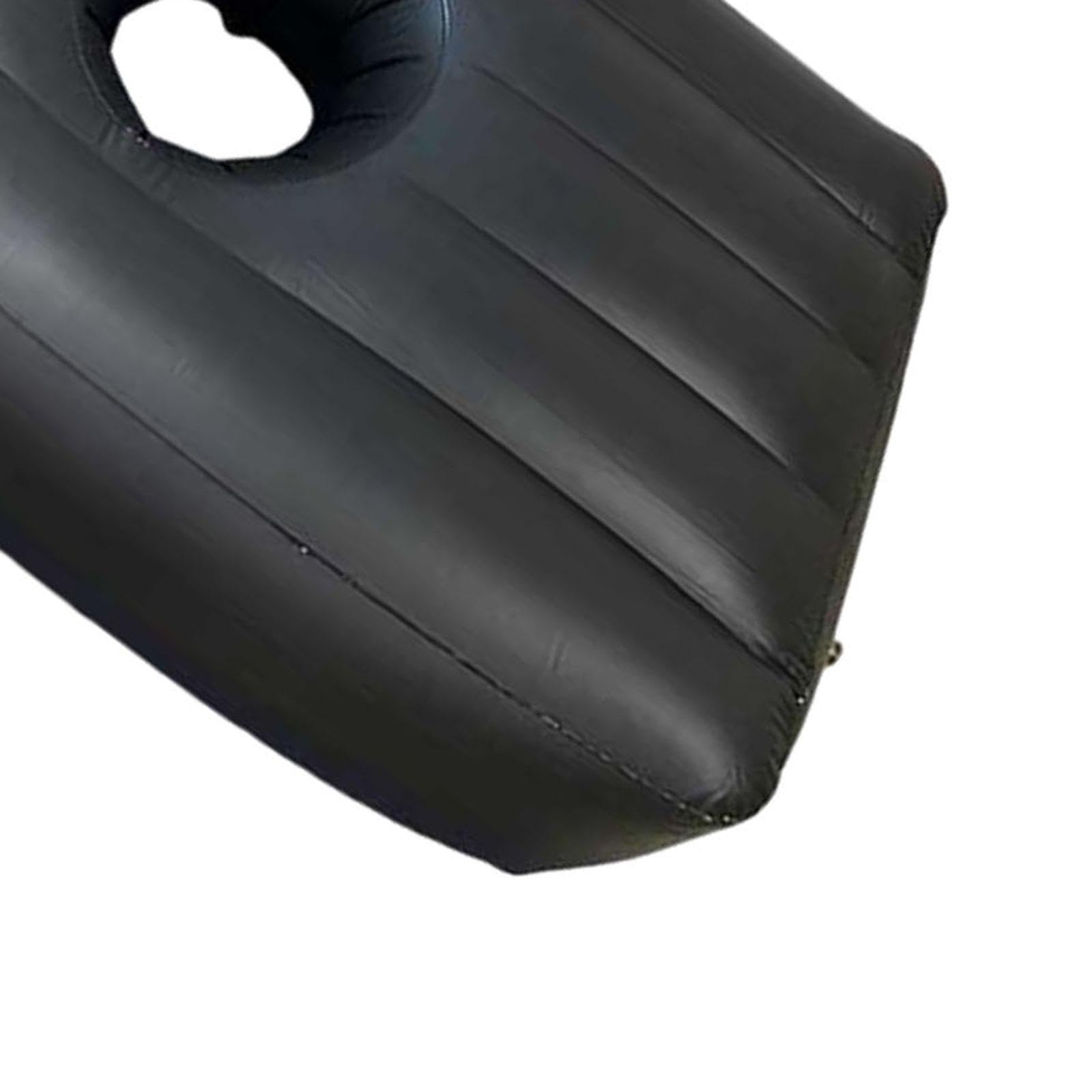 Oshhni Colchón para Embarazo, Cama de Recuperación para Levantamiento de Glúteos con Orificio para Dormir, Almohada Inflable Multiusos para Embarazo, Dormito, negro