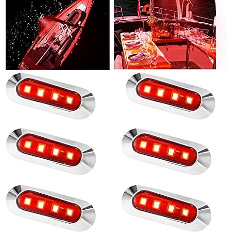 Feux de Navigation TOSNRCT LED 6 pièces Cover