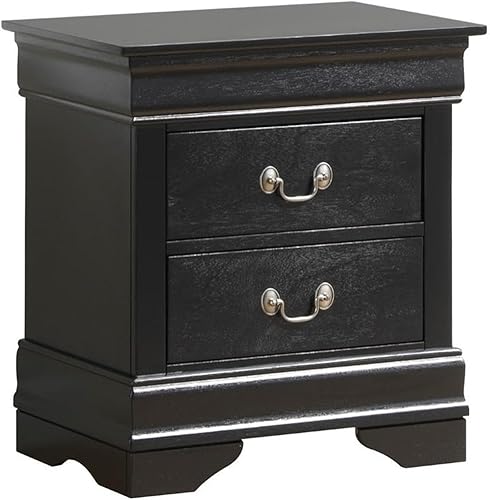 Glory Furniture Louis Phillipe 2 Drawer Nightstand in Pink Glory Furniture Louis Phillipe 2 Drawer Nightstand in Pink