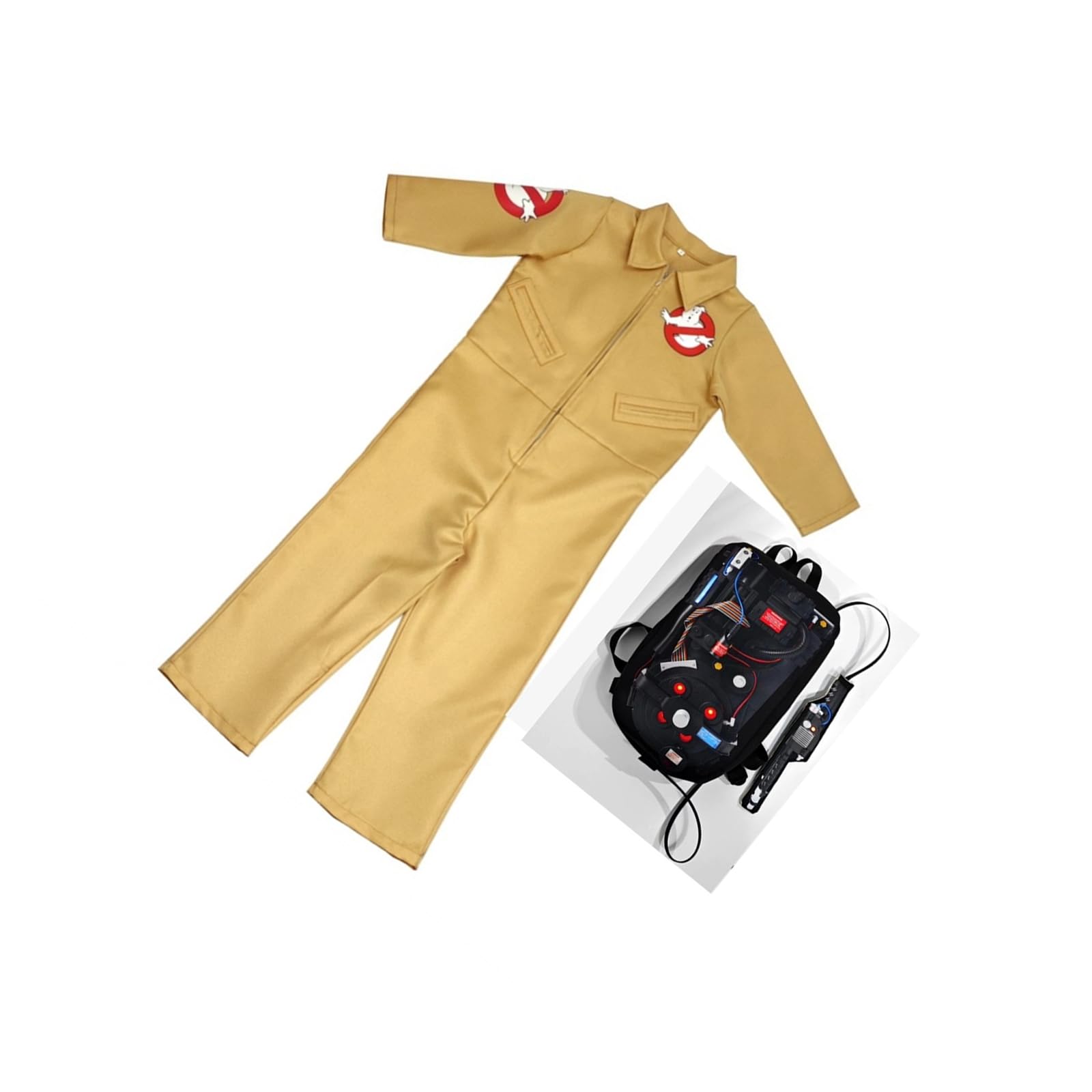 Costume da Ghostly Busters per bambini, set da 3 pezzi e tuta per Halloween