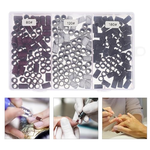 Uonlytech 210 piezas cabezales para manicura y pulido miniatura 7