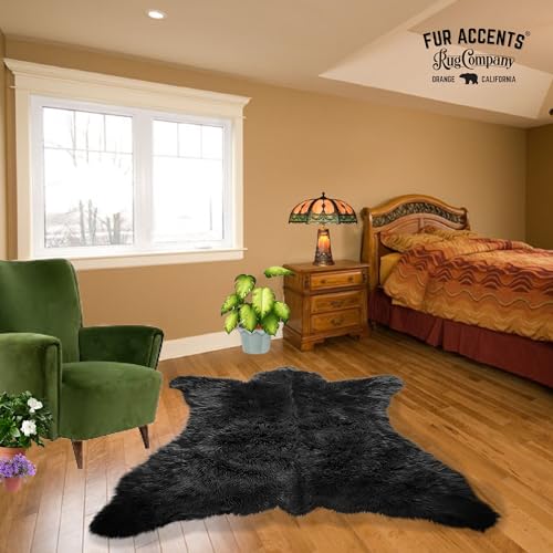 Tapete decorativo piel oso marrón 5'x8' miniatura 5