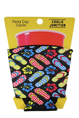 Coolie Junction Flip Flop Pattern Party Cup Coolie