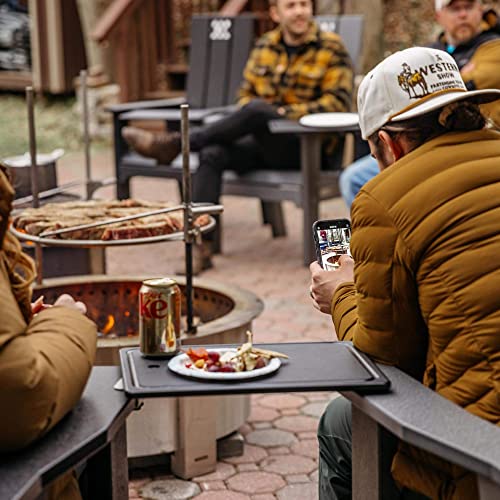 Breeo Outrig Tray | Black Poly Lumber And Stainless Steel | Usa Made #TOP4