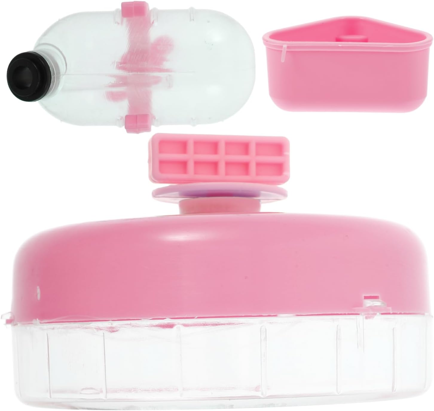 Hamster Cage Accessory Set Running Wheel, Bowl, Water Bottle
