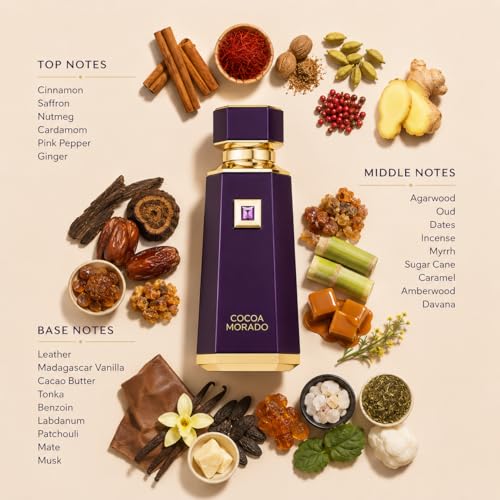 Image of French Avenue Cocoa Morado Eau De Parfum | Long Lasting Premium Fragrance | 100ml | Cinnamon,Amberwood & Cacao Butter.