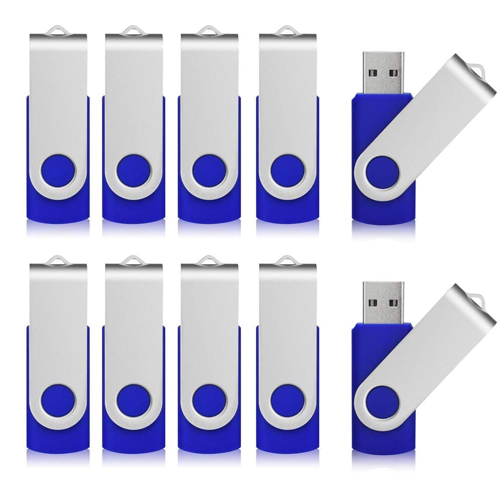 Photo 1 of Aiibe 64GB USB Flash Drive 50 Pack Thumb Drive 64GB Flash Drives USB Drive Bulk USB 2.0 Memory Stick Jump Drives 64 GB Multipack, Blue
