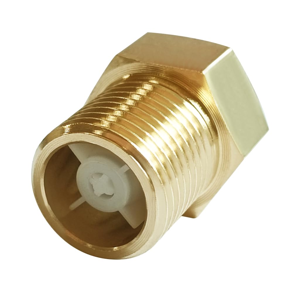 2 Valvole Di Ritenuta Aria G1/4 Femmina In Ottone, Unidirezionali Filettate, Portata Piena 150PSI, Per Acqua E Olio - 2