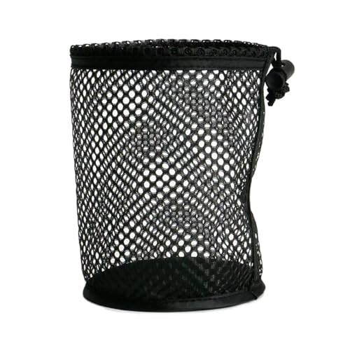 SkyPOOU Bolsa de pelotas de golf, malla de nailon, almacenamiento de deportes, accesorios prácticos, malla de golf, práctica pelota de golf, accesorios de malla con cordón