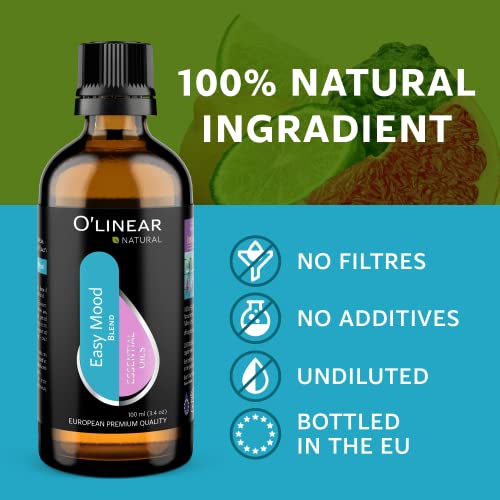 Good Mood Uplifting Essential Oil Blend - Pure Tension Relief & Mood Support with Bergamot, Lemon, Lime, Grapefruit - Large 3.4 Fl Oz Calming Essential Oil Scent for Diffuser for Home Aromatherapy - Image 4