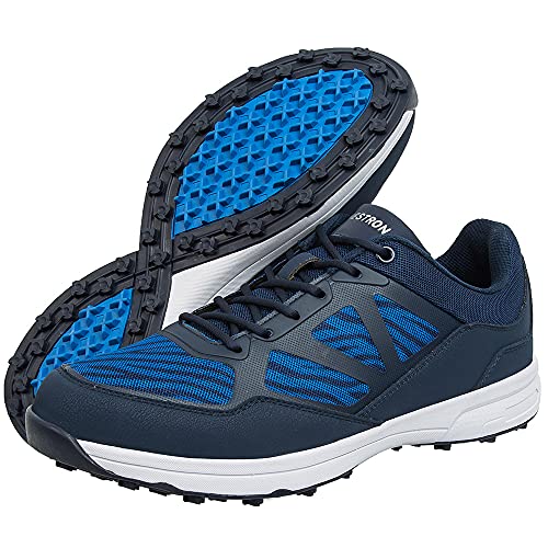 Image of THESTRON Men Golf Shoes Spring Summer Breathable Spikeless Golf Training Sport Sneakers Big Size US 7-14 Golf Walking Shoes