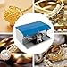 Jewelry Bench Polisher, Adjustable Variable Speed Polishing Buffing Machine, 500W Buffer Grinder with Lighting Tube and Safety Locks for Jewelry, Metal, Wood