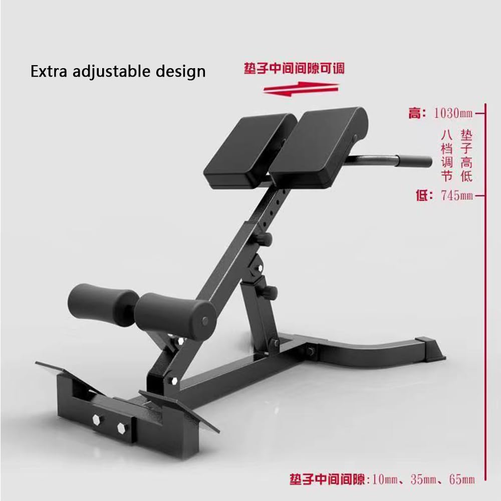 Roman Folding Waist & Hip Trainer - Back Extension Machine & Glute Trainer for Home Workouts, Inversion Table & Workout Bench Leg Extension & Back Workout Equipment