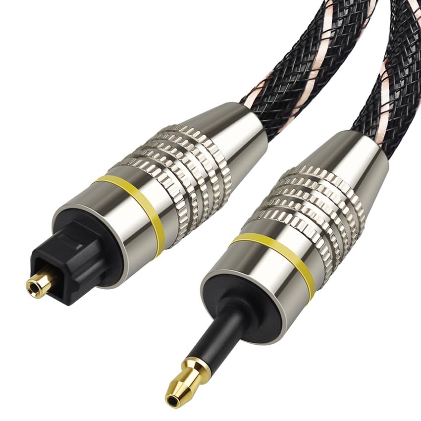 Digital Toslink to Mini Toslink Cable 3.5mm SPDIF Optical Fiber Cable 3.5 to Optical Audio Cable Adapter5m 10m(3.5 optical cable,2m)