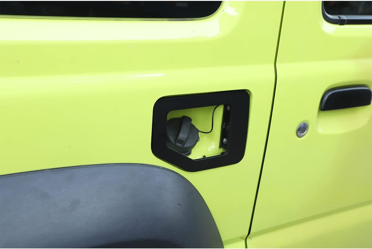HLMNAKE Bouchon de réservoir en alliage d'aluminium pour Suzuki Jimny JB64 JB74 2019-2024, noir transparent