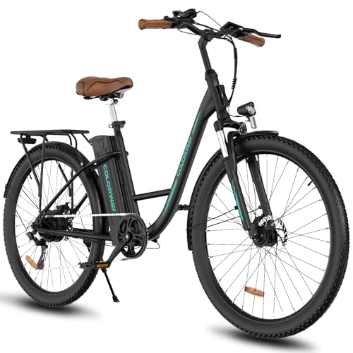 COLORWAY 28'*2,0' E-Bikes, mit bürstenlosem 250W Motor. Elektrofahrräder mit eingebautem 36V 15Ah Akku, 7 Gängen, LCD-Display, Stoßdämpfergabel.