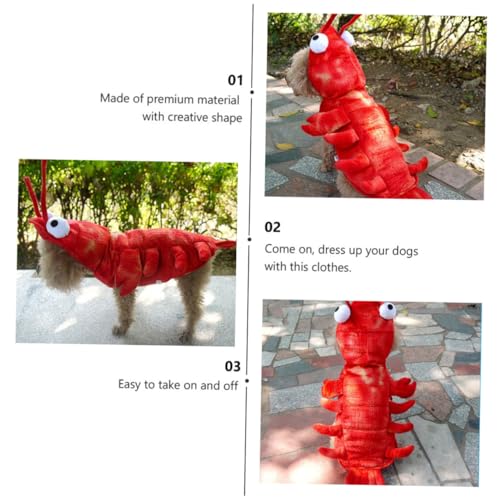 Disfraz de Langosta para Perros XL VILLCASE Halloween miniatura 4