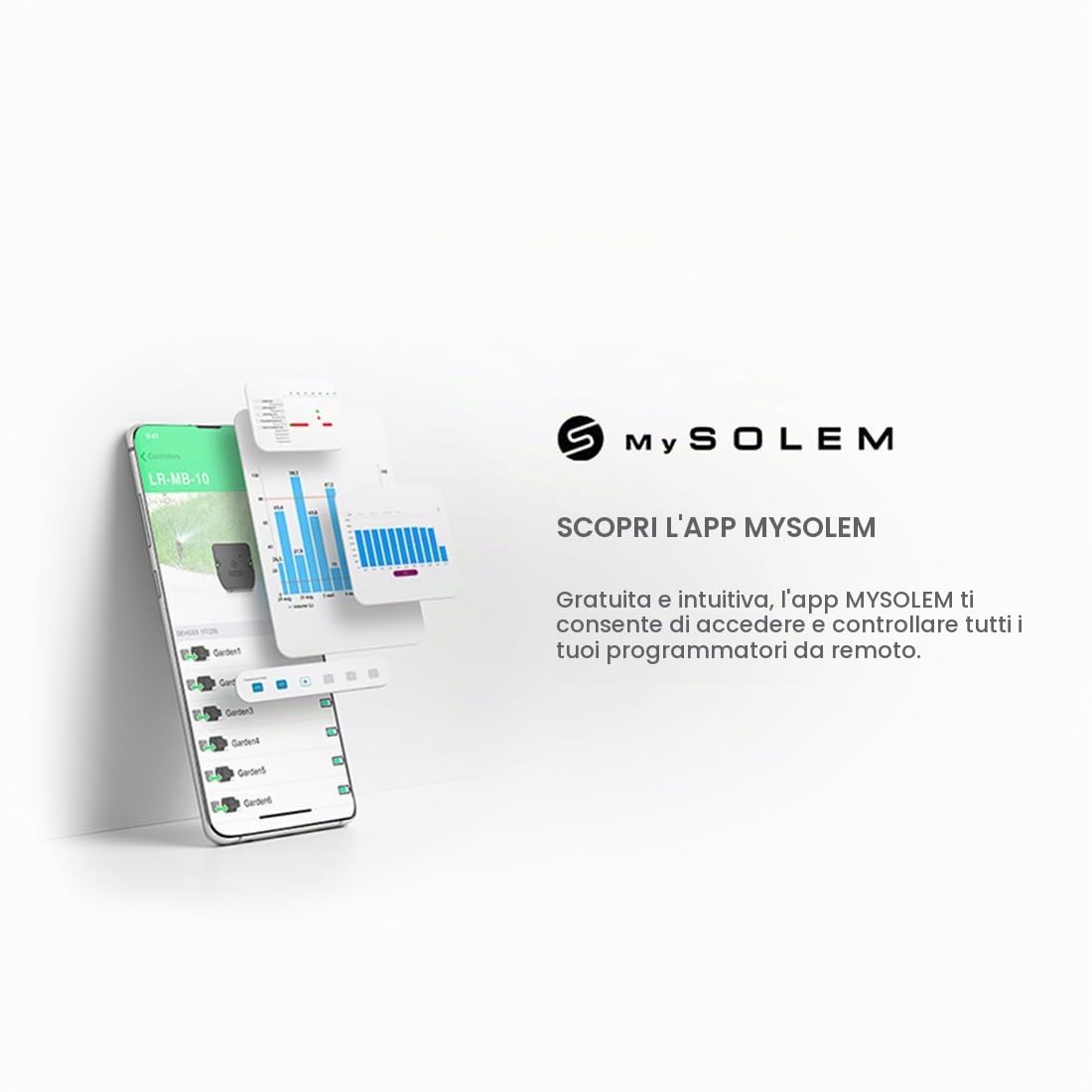 GNCGarden Programmatore Solem DC Batterie 1 Stazioni Controllato Bluetooth - Programmatore di irrigazione a Batterie DC Bluetooth BL-IP - SOLEM BL-IP 9V
