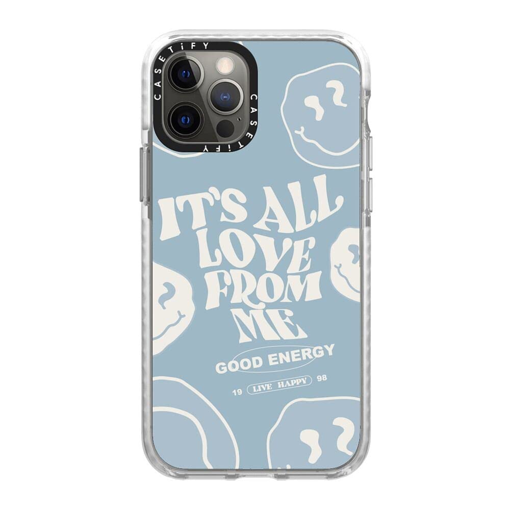 CASETiFYImpact Case for iPhone 12/12 Pro - It's All Love from Me - Clear Frost