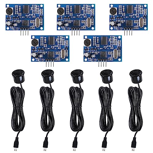 Shutao 13451ST-1 5Pcs Jsn-Sr04T Integrated Distance Measuring Sensor Transducer Module Ultrasonic Distance Measure cover