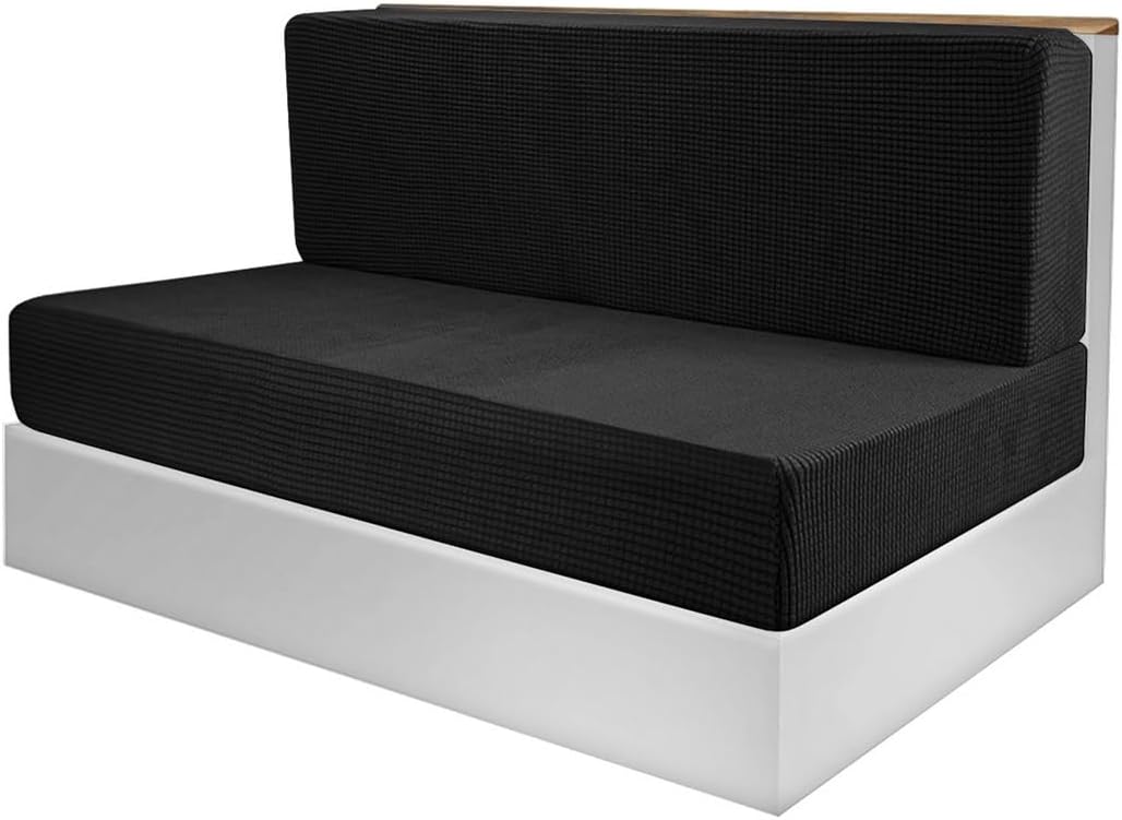 Elastic Rv Dinette Covers for Cushion, Universal Camper Bench & Backrest Loveseat Sofa Protectors Stretchy, Fit Machine Washable
