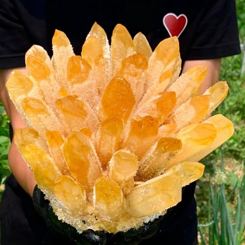 Cuarzo fantasma amarillo exclusivo de coleccion de 600g 5