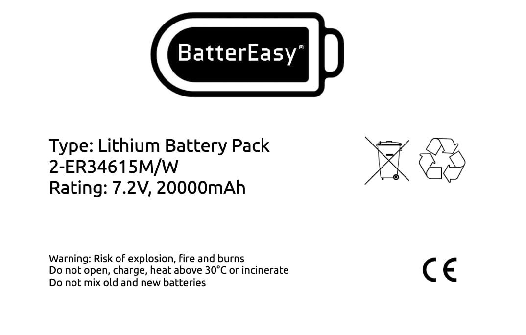 Batteria di ricambio per ERA Protect Wireless Alarm Siren Pack 2 x ER34615