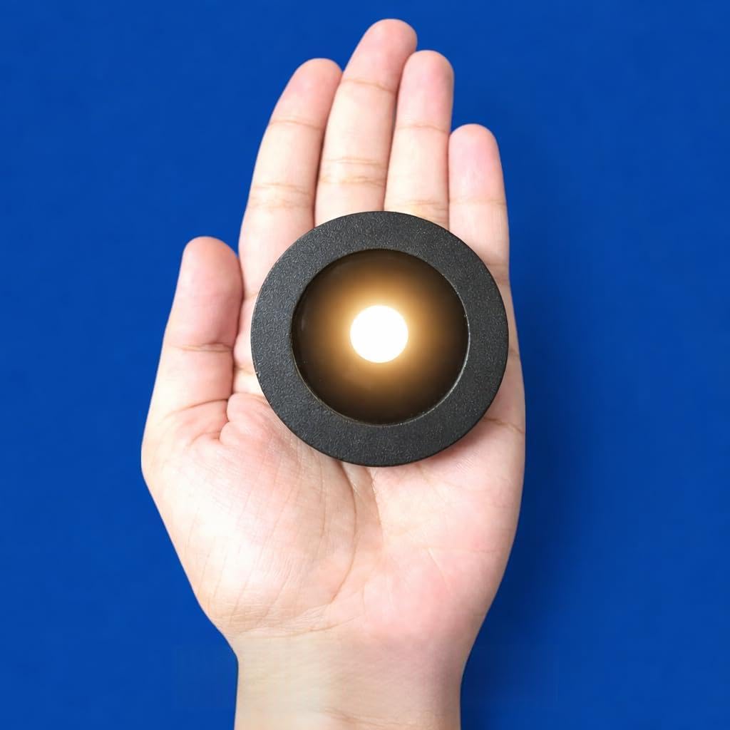 LED Striker Light, Black Body, 5W, Warm White, Water rajistans, Compact 60mm, Surface Mount, for Indoor and Outdoor Use-image-44
