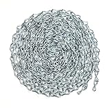 #14 X 15-FT Zinc Plated Steel Jack Chain, Weldless, Twist Chain