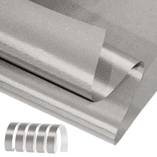 Jradm PCER-01 Faraday Fabric 43 Inch X 87"+ 158"L Tape, Military Grade Faraday Cloth For Shielding Rfid, Emp, Emf cover