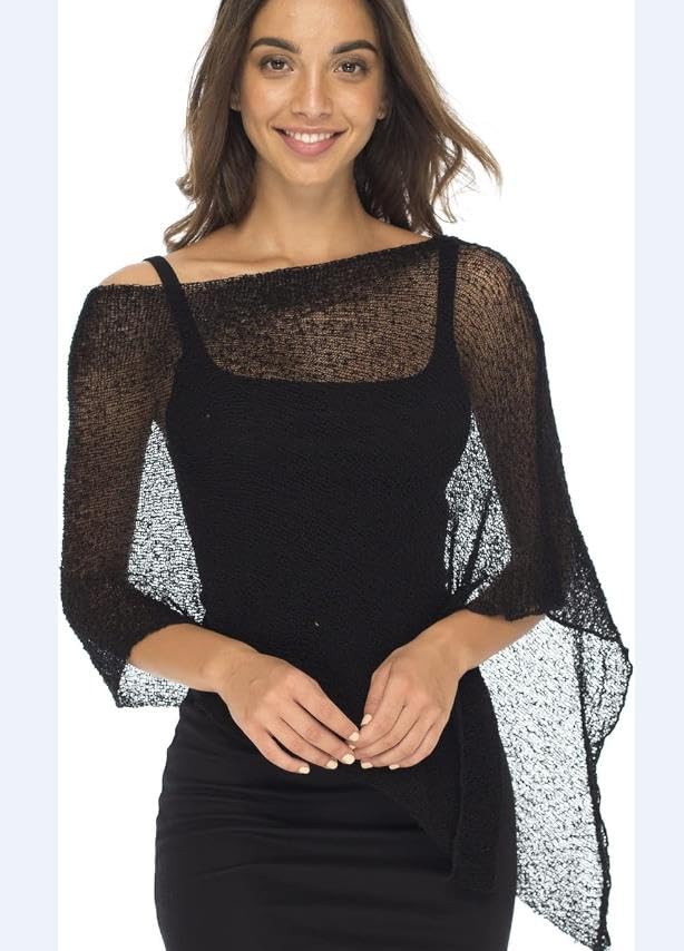 Women Summer Irregular Knitted Cover-ups See-through Solid Loose Pullover Summer Beach Tops3