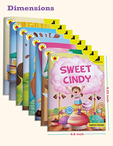 Image of Bedtime Story Books for Kids in English | Tiny Tales - Grow Strong | Age 5 - 8 Years | Easy to Read Stories with Pictures | Set of 8 Books