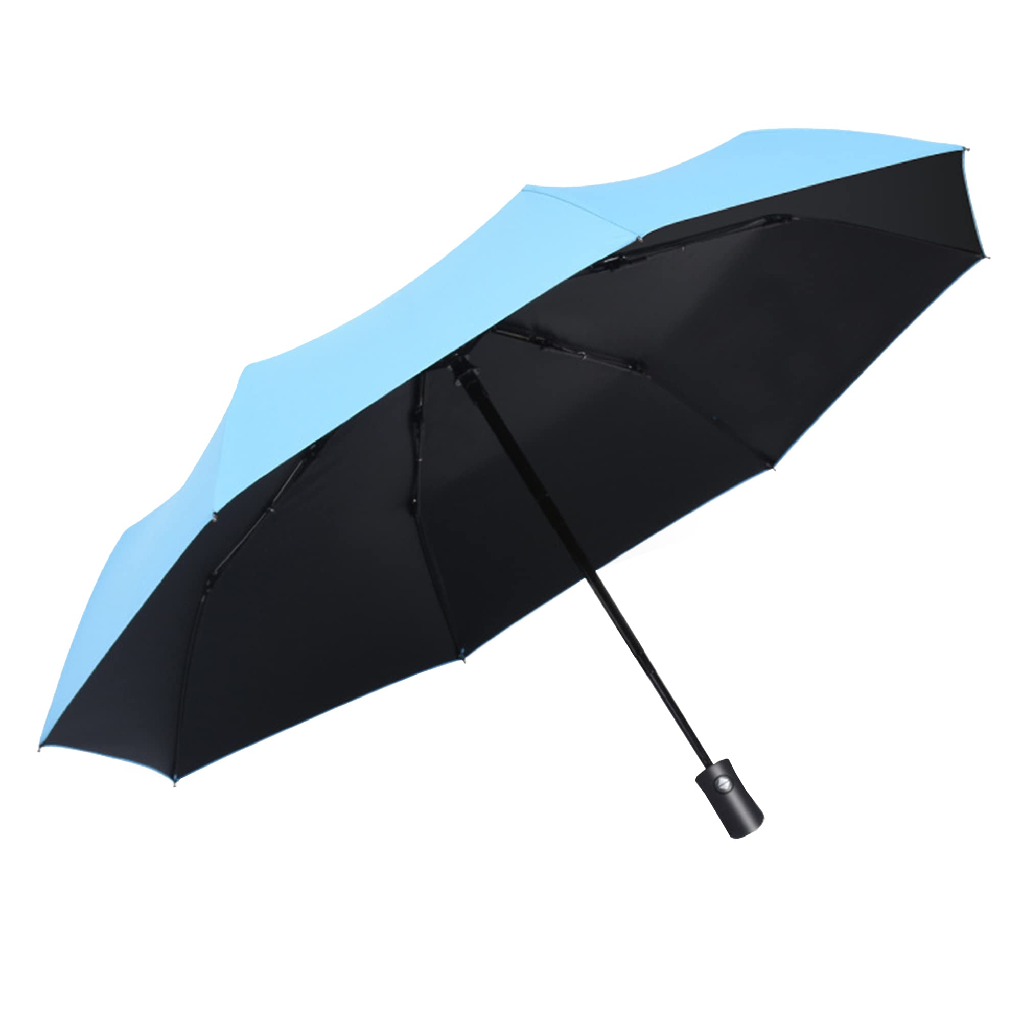 GENMAI SOEASY Compact Travel Umbrella for Rain,8 Ribs Strong Windproof Umbrellas Auto Open & Close Collapsible Small Folding Portable Umbrella for Car,Backpack Men and Women