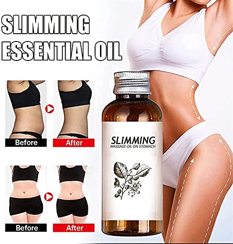 Bellyoff Herbal Slimming Massage Oil, Belly Button Slimming Essence, Burnup Ultimate Cellulite Heating Spray, Anti Cellulite Massage Oil, For Quick Absorption And Penetration Stay Perfect Shape (2Pcs) #TOP2