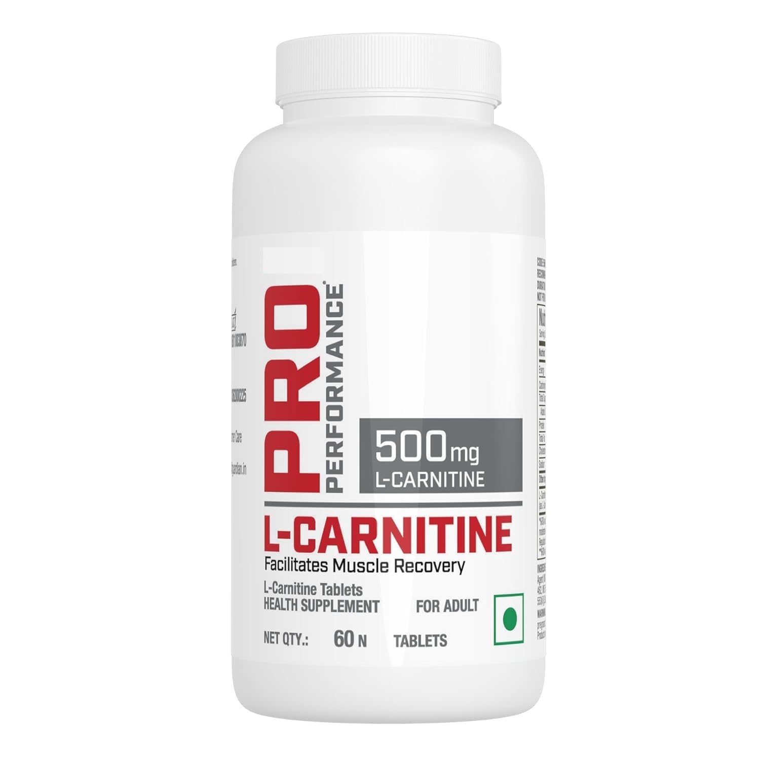 Pro Performance L-Carnitine | 60 Tablets| 500mg Per Serving | Burns Fat For Muscle Growth | Maximises Recovery | Aids in Healthy Weight Loss | Reduces Soreness & Fatigue (B0DHV4Z316) Amazon Price History, Amazon Price Tracker